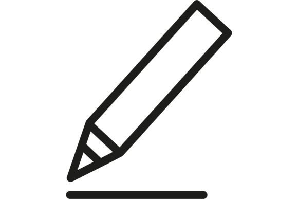 Bold Pencil Line Icon: School and Stationery Essentials for Modern Workflows