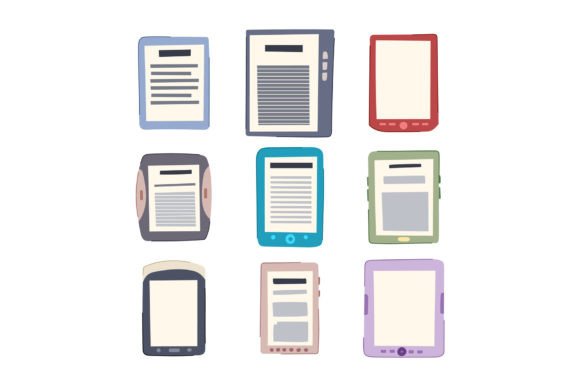 E-reader Set Cartoon: Visualizing the Future of Digital Reading