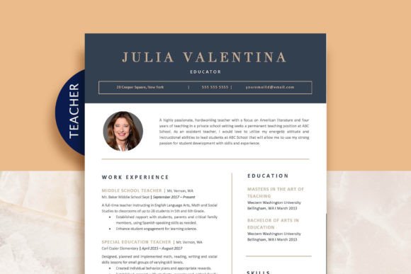 Elevate Your Teaching Career with a Professional Teacher Resume Template