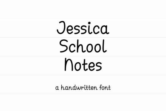 Jessica School Notes: A Whimsical Typography Guide