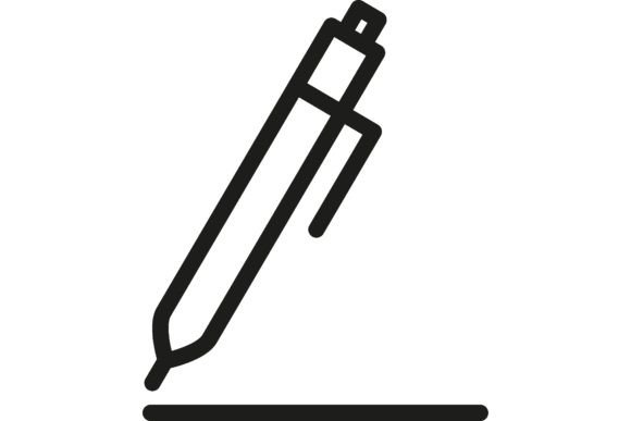 Pen Line Icon: School, Stationary Supplies and the Power of Minimalist Education Graphics