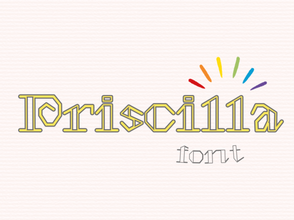 Priscilla: A Whimsical Display Font for Modern Creative Expression