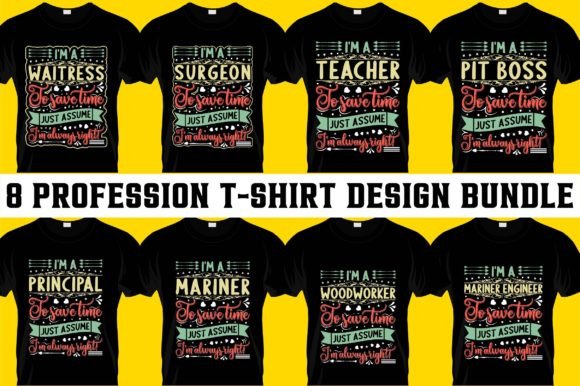 Profession Funny T-Shirt Design Bundle