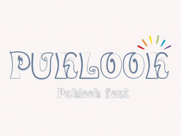 Puklook: A Whimsical Display Font for Bold Designs