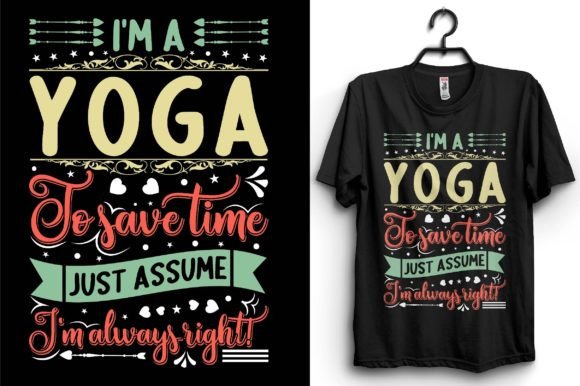 Yoga Typography T-shirt Design: An Evaluation